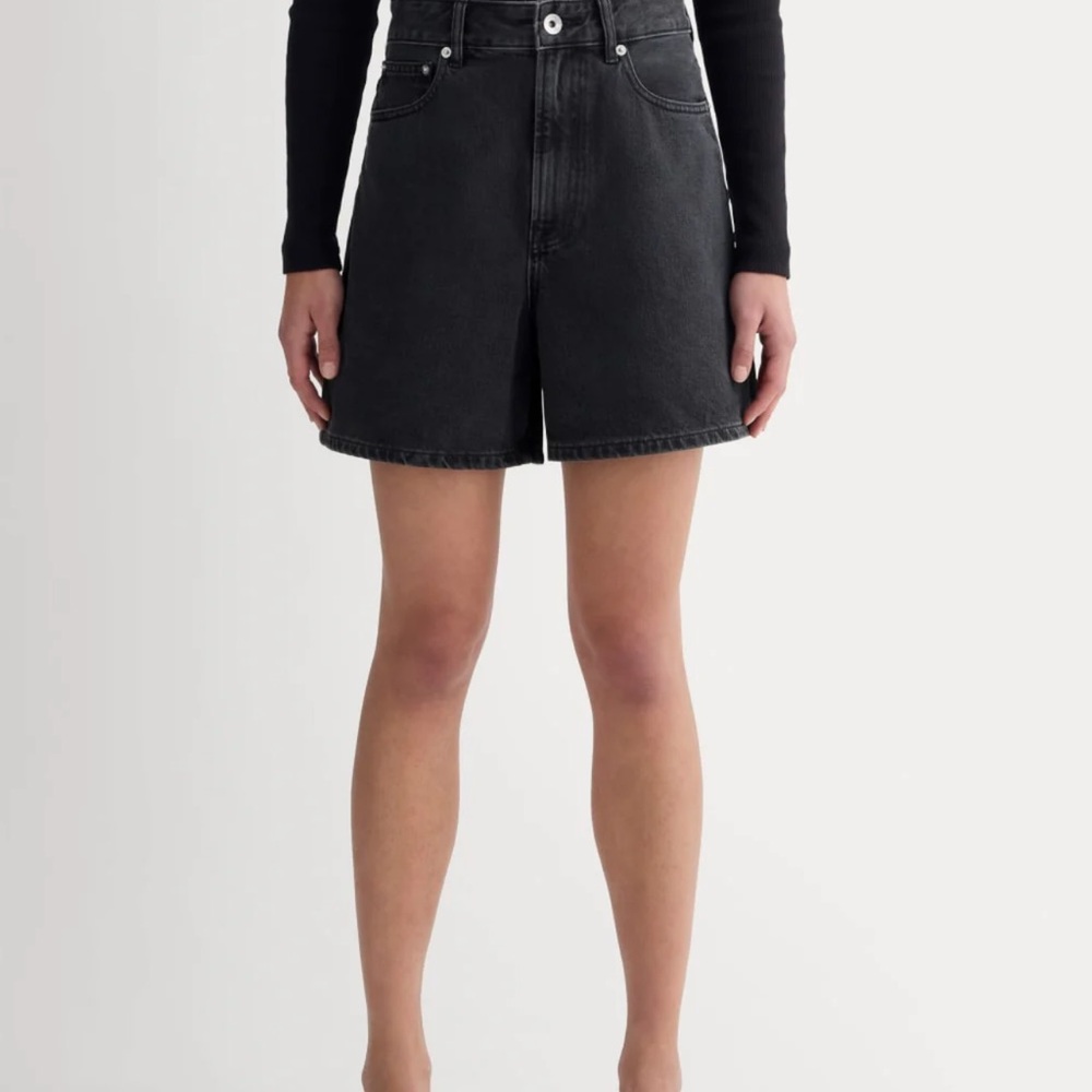 Everlane Women's A line  Black Jean Shorts